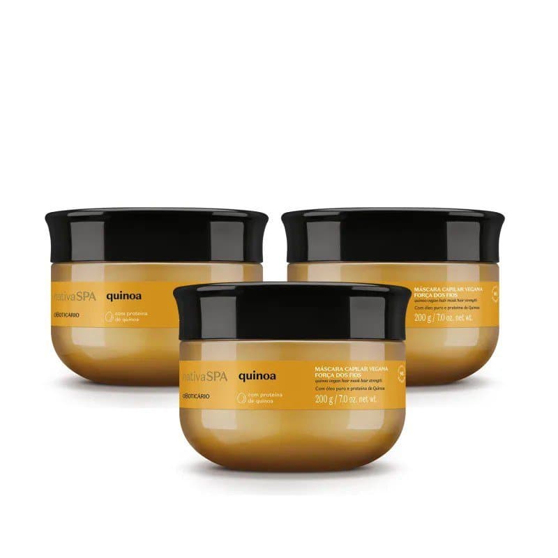 Combo Máscara Capilar Nativa SPA Quinoa 200g (3 unidades)
