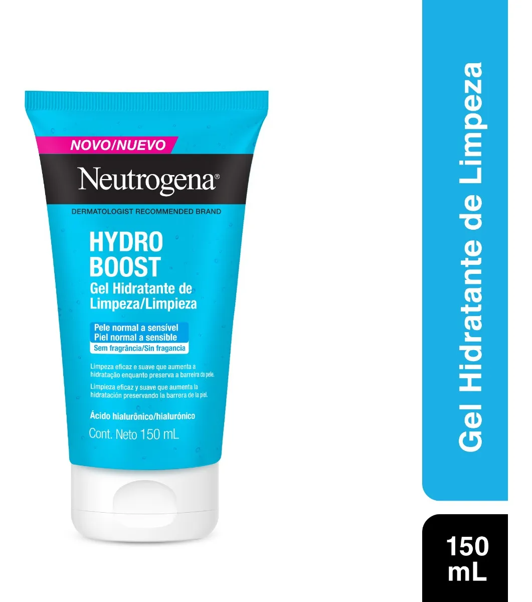 Gel Hidratante De Limpeza Neutrogena Hydro Boost 150ml Todo Tipo De Pele Dia/noite