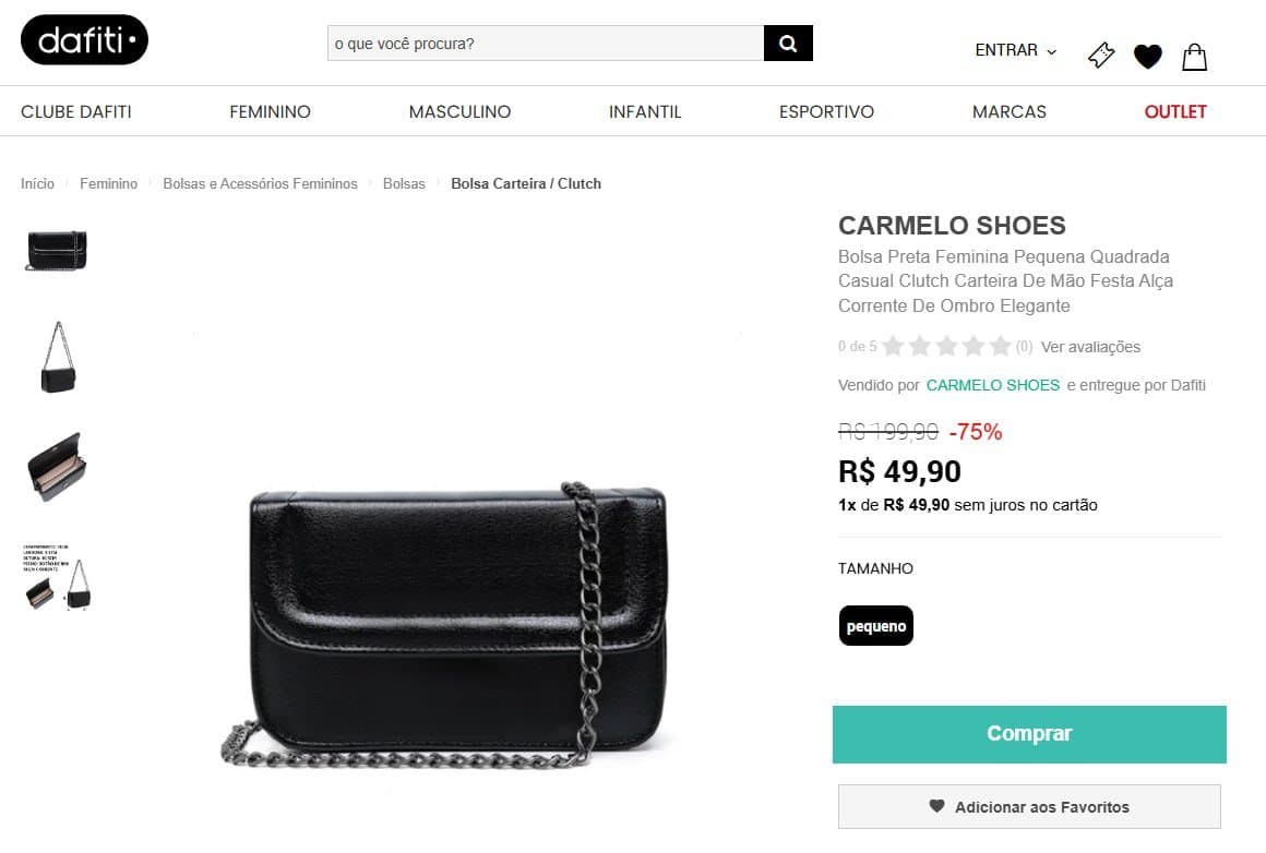 Bolsa Preta Feminina Pequena Quadrada Casual Clutch Carteira De Mão Festa Alça Corrente De Ombro Elegante