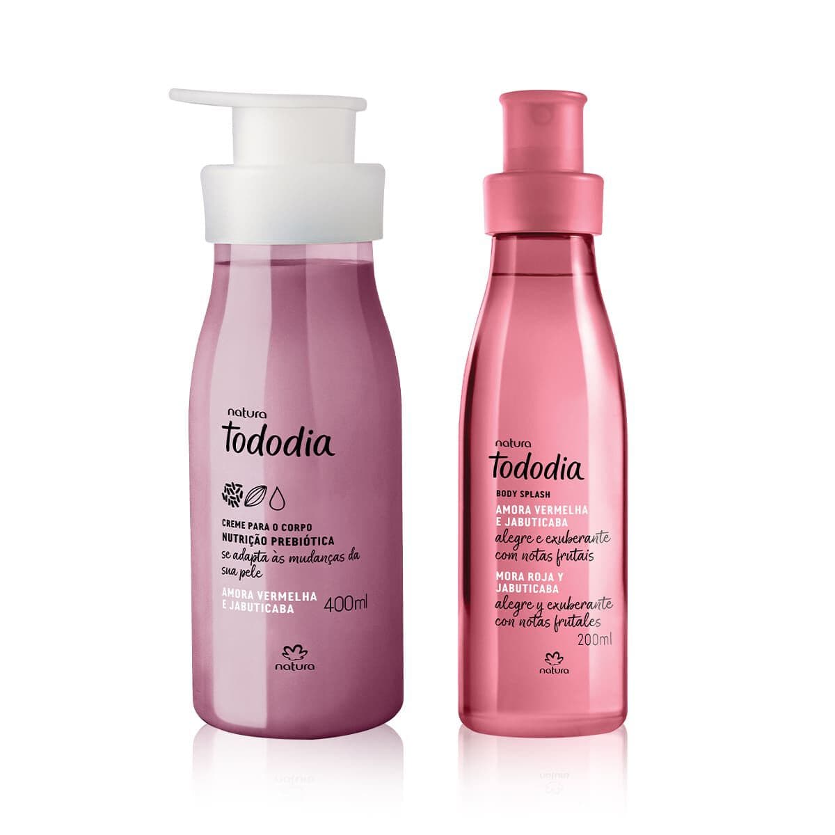 Kit Tododia Amora Vermelha e Jabuticaba com Hidratante e Body Splash (2 produtos)